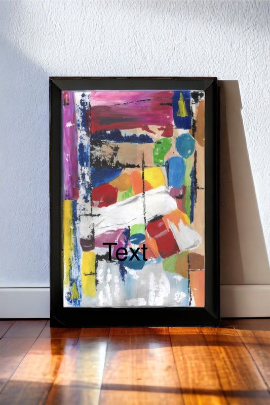 16" by 20" Downloadable, Printable Abstract Painting  Print Colorful Wall Art Large Modern Décor Abstract Modern Art Multicolor Painting Vibrant Colors Digital Artwork