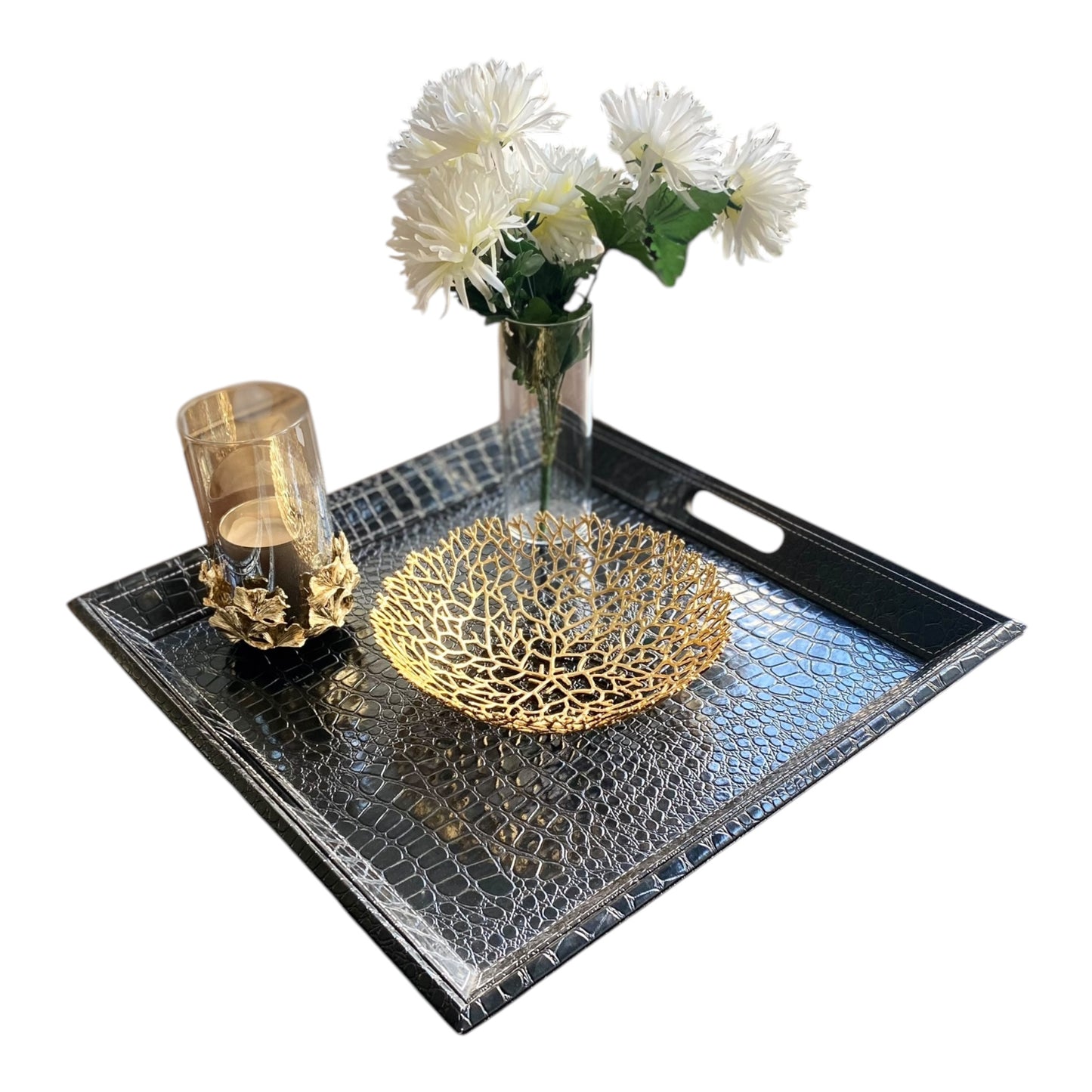 ORSON Square Decorative Tray (Black)