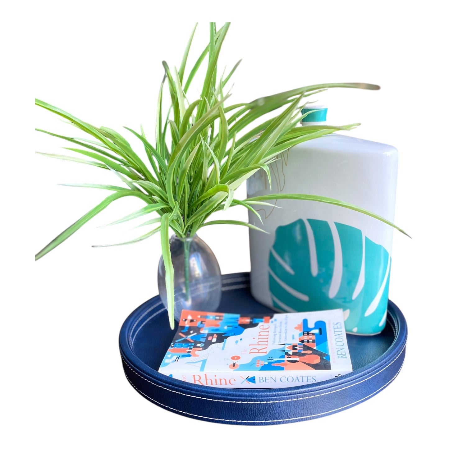 IZNIK Round Decorative Tray 15" (Blue)