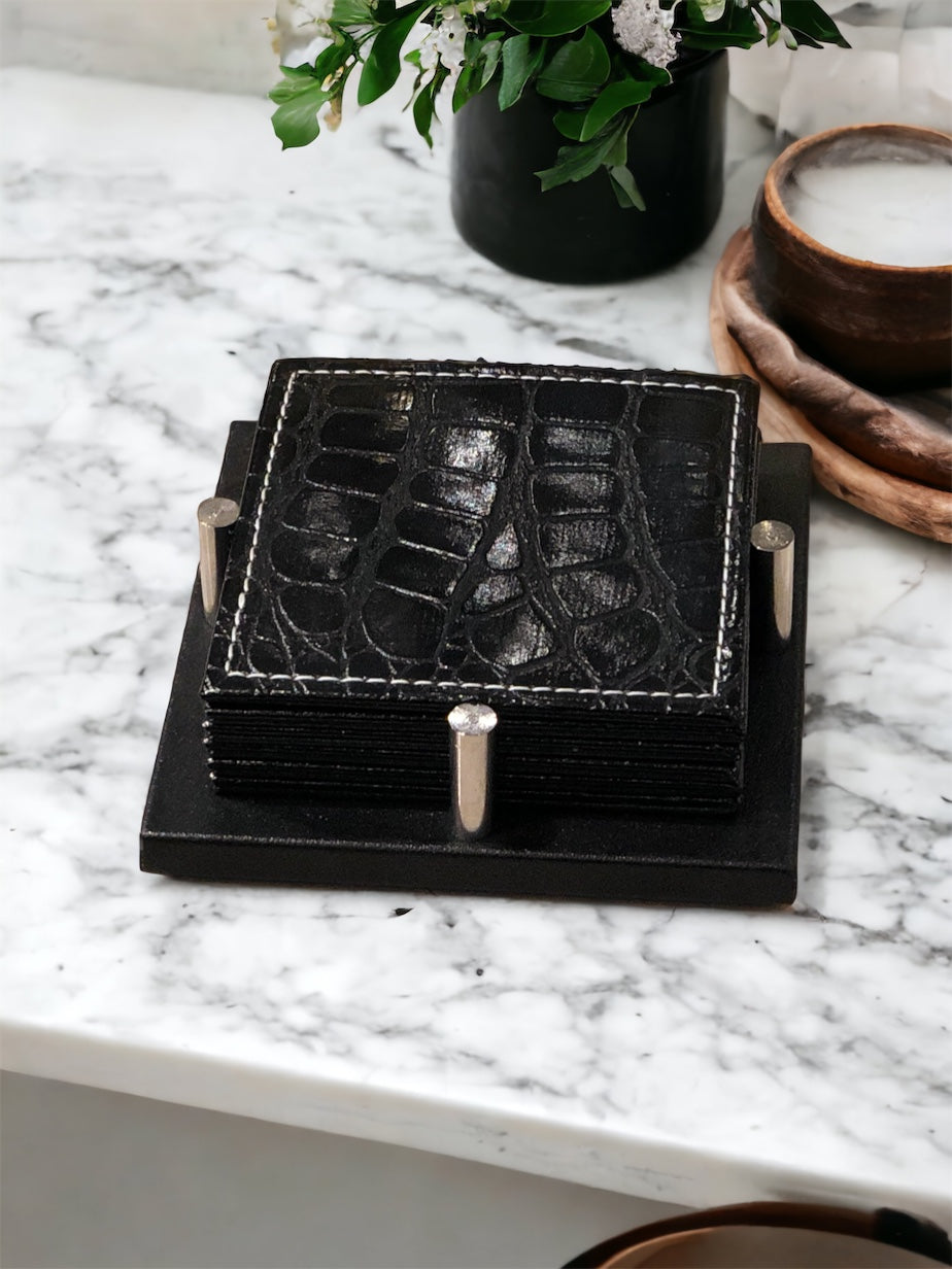 IZNIK Coasters 6Pcs (Black)