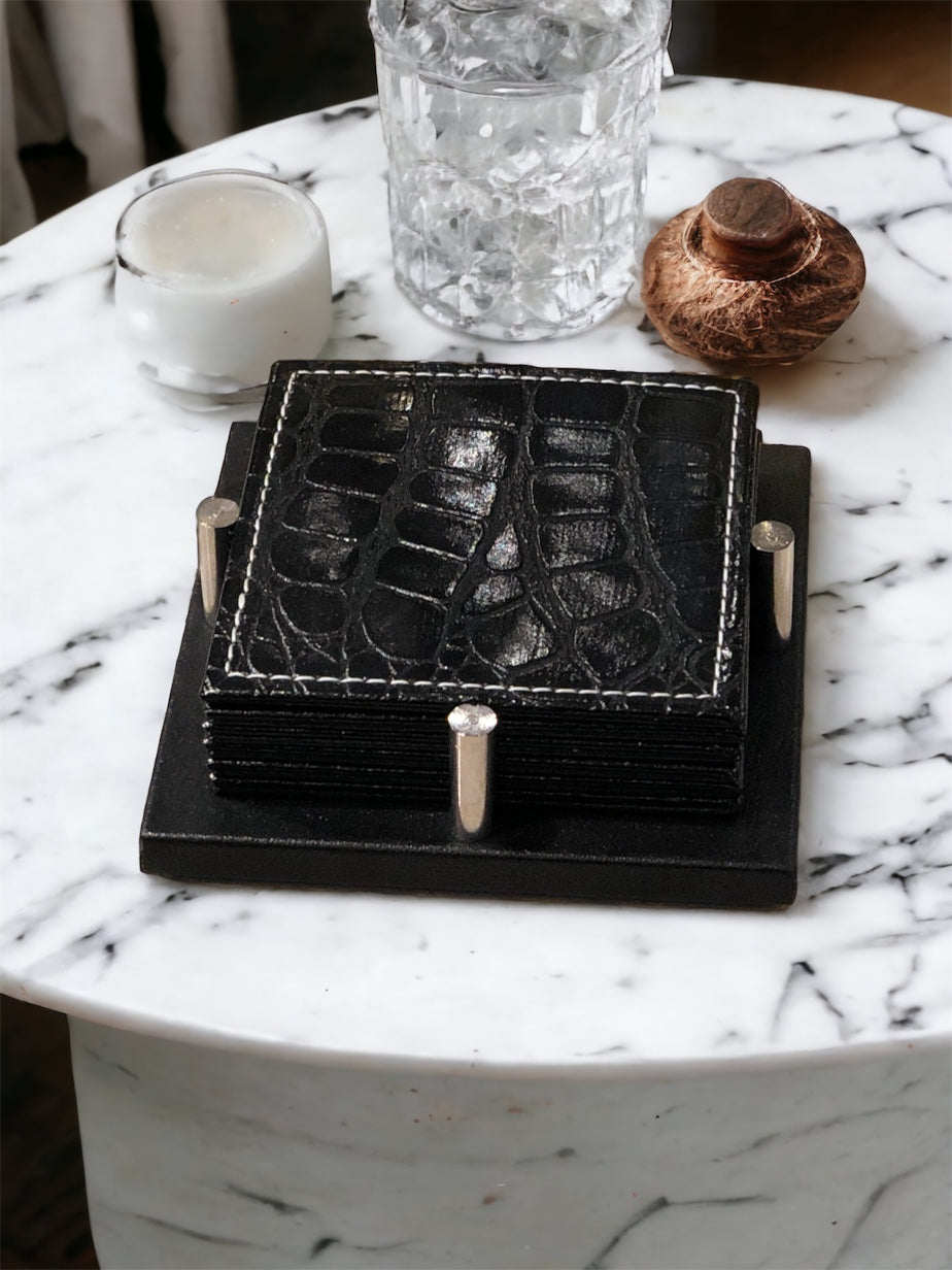 IZNIK Coasters 6Pcs (Black)