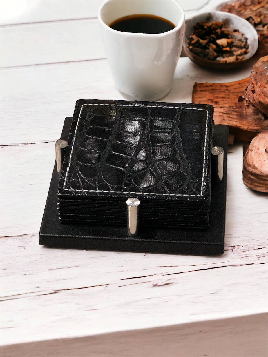 IZNIK Coasters 6Pcs (Black)