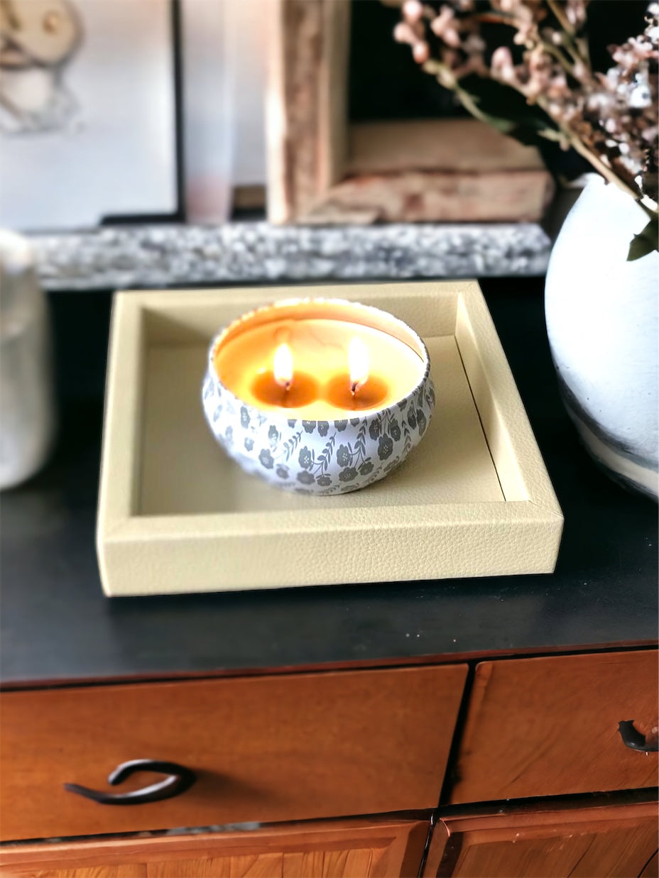 AYDER Candle / Candle Holder Small Tray (Beige)