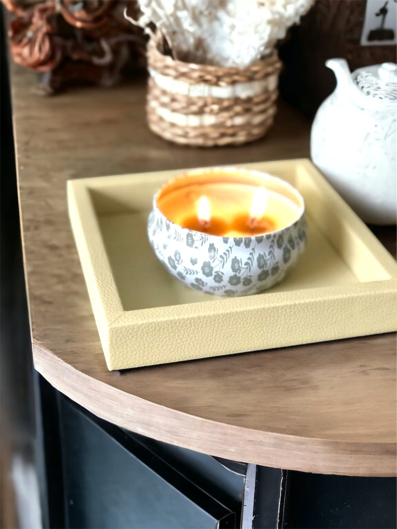 AYDER Candle / Candle Holder Small Tray (Beige)