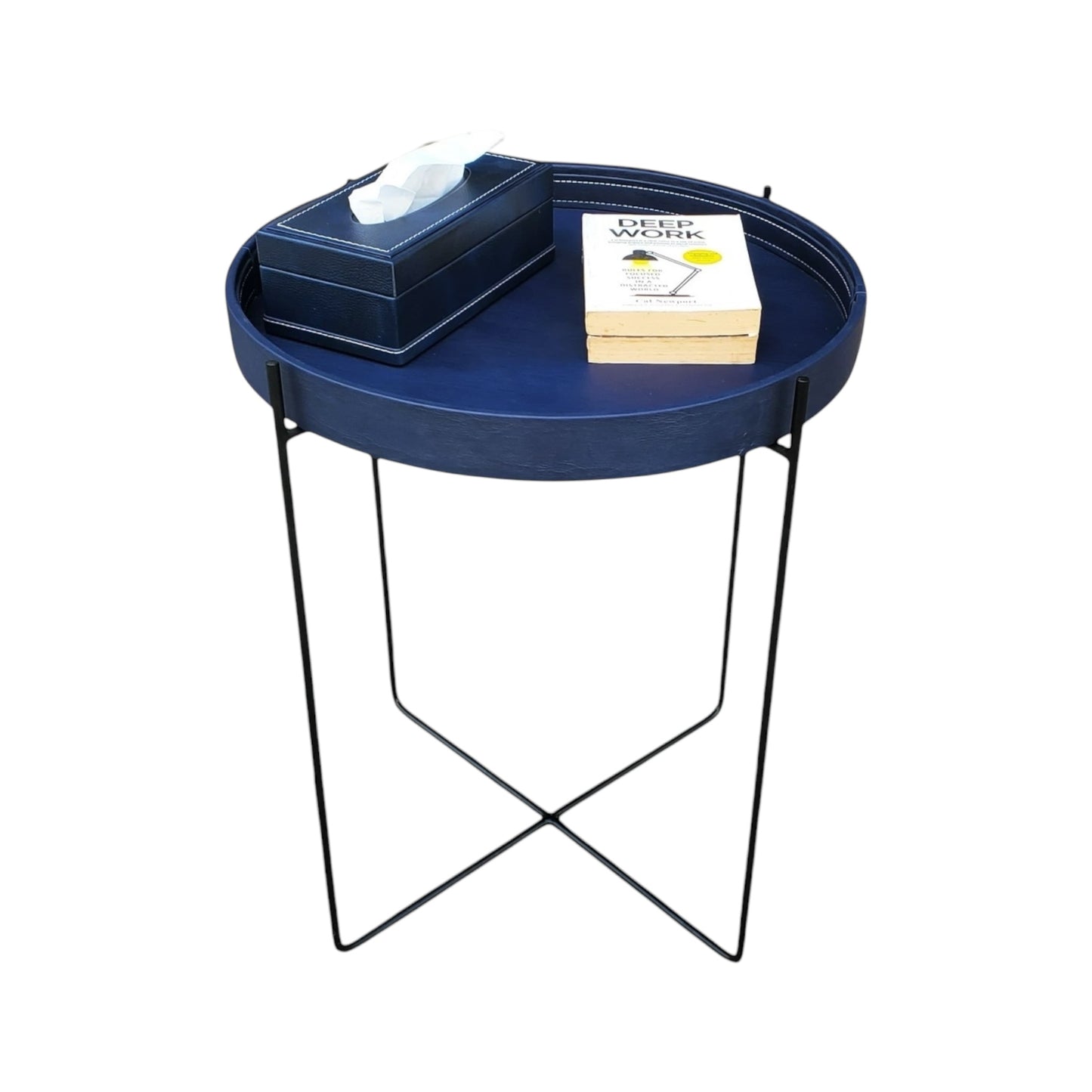 K-Berg Metal Base with Removable Tray Table (Blue)