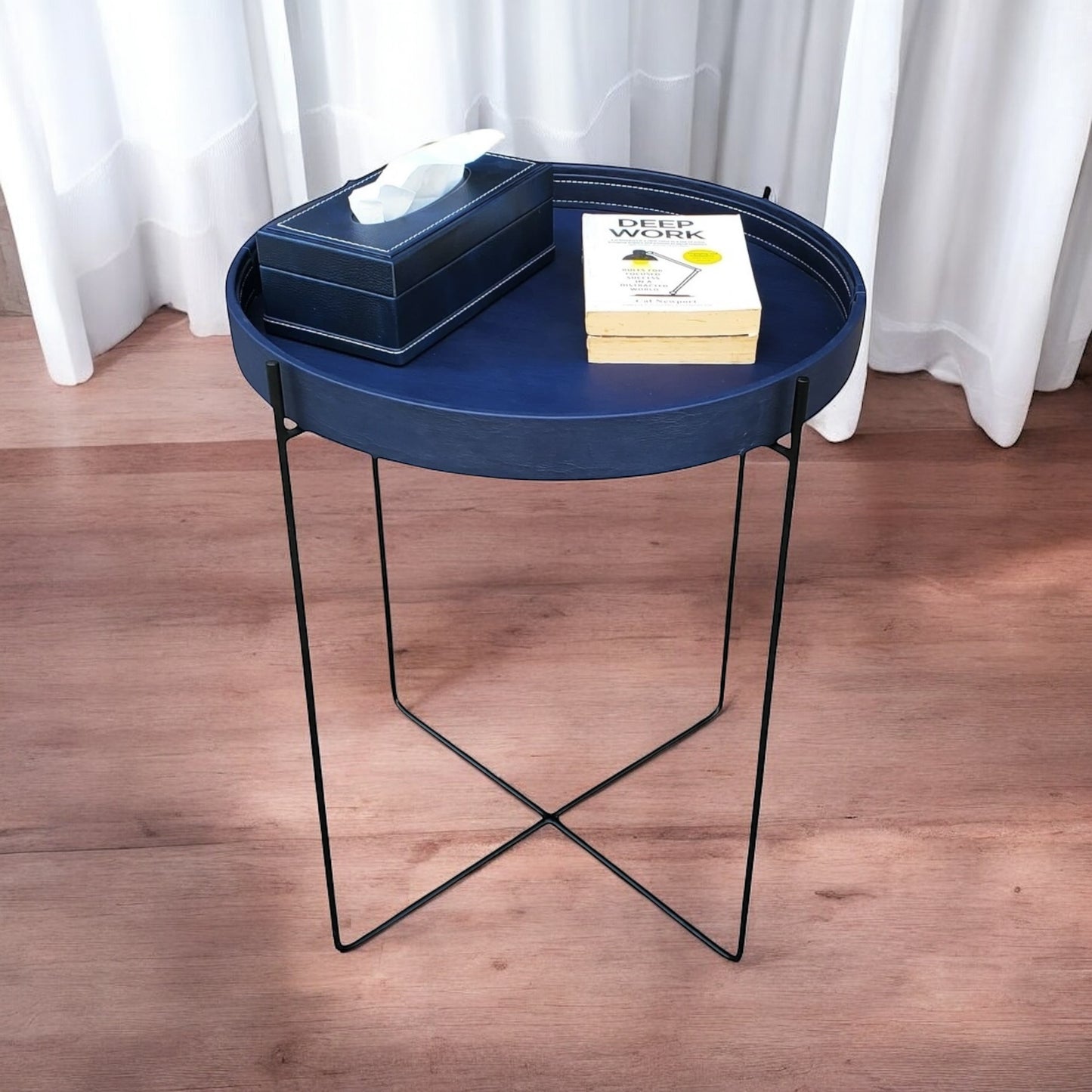 K-Berg Metal Base with Removable Tray Table (Blue)