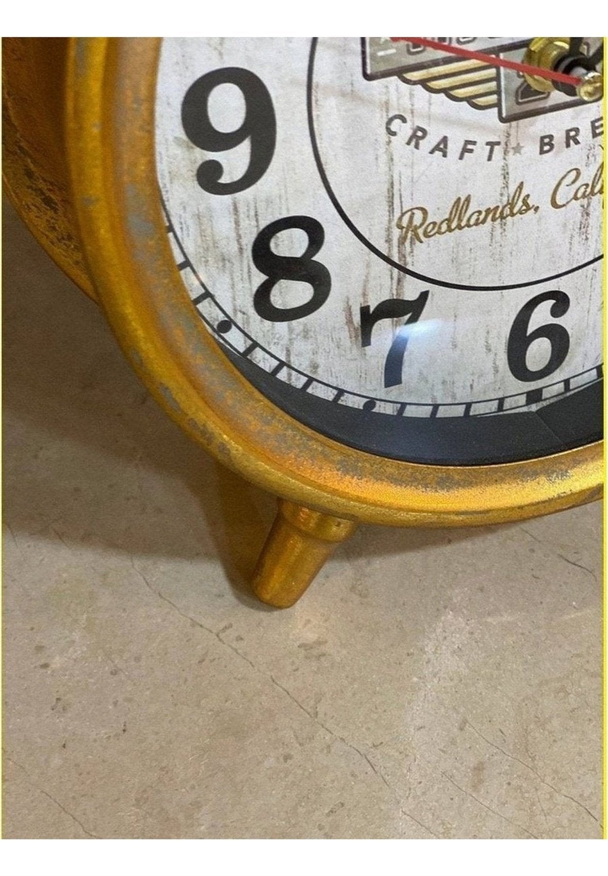 KANGAR Metal Vintage Table Clock The Tray Store