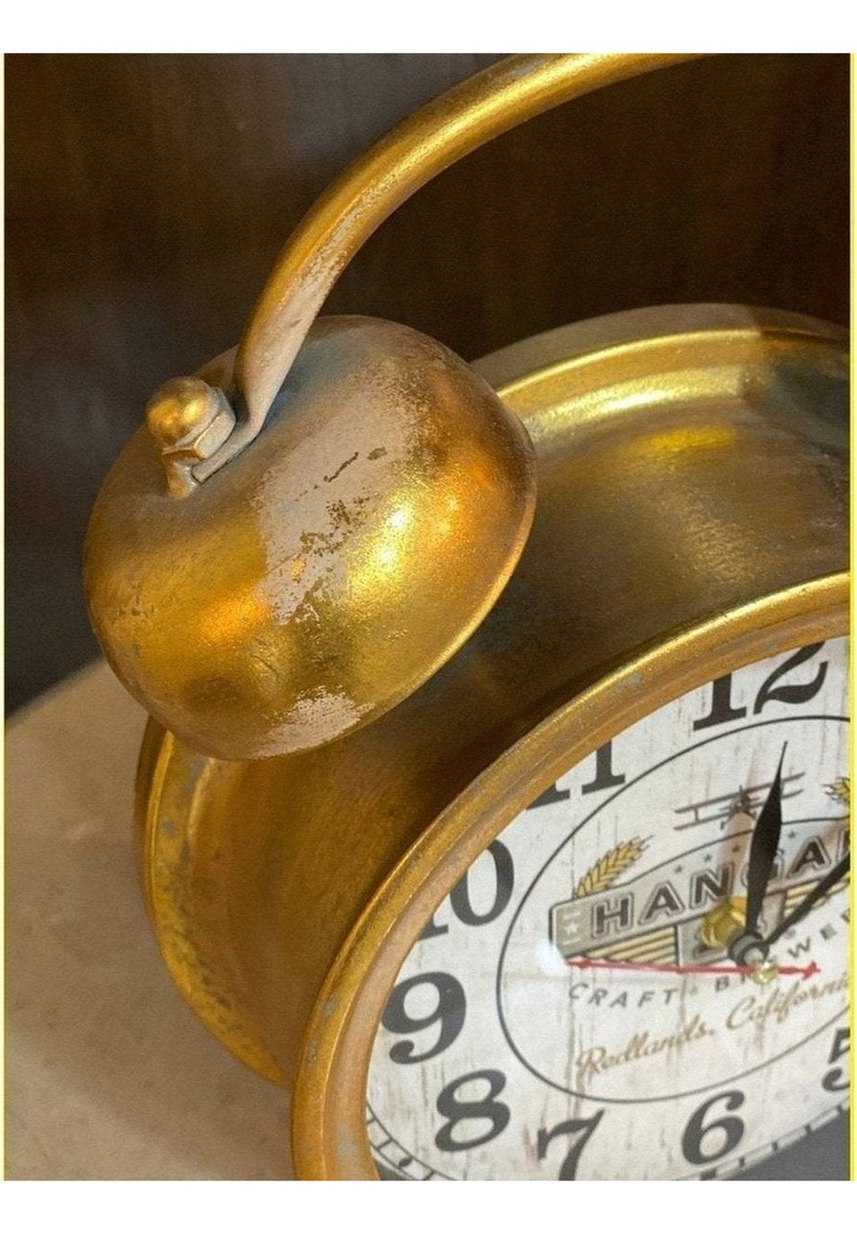 KANGAR Metal Vintage Table Clock The Tray Store