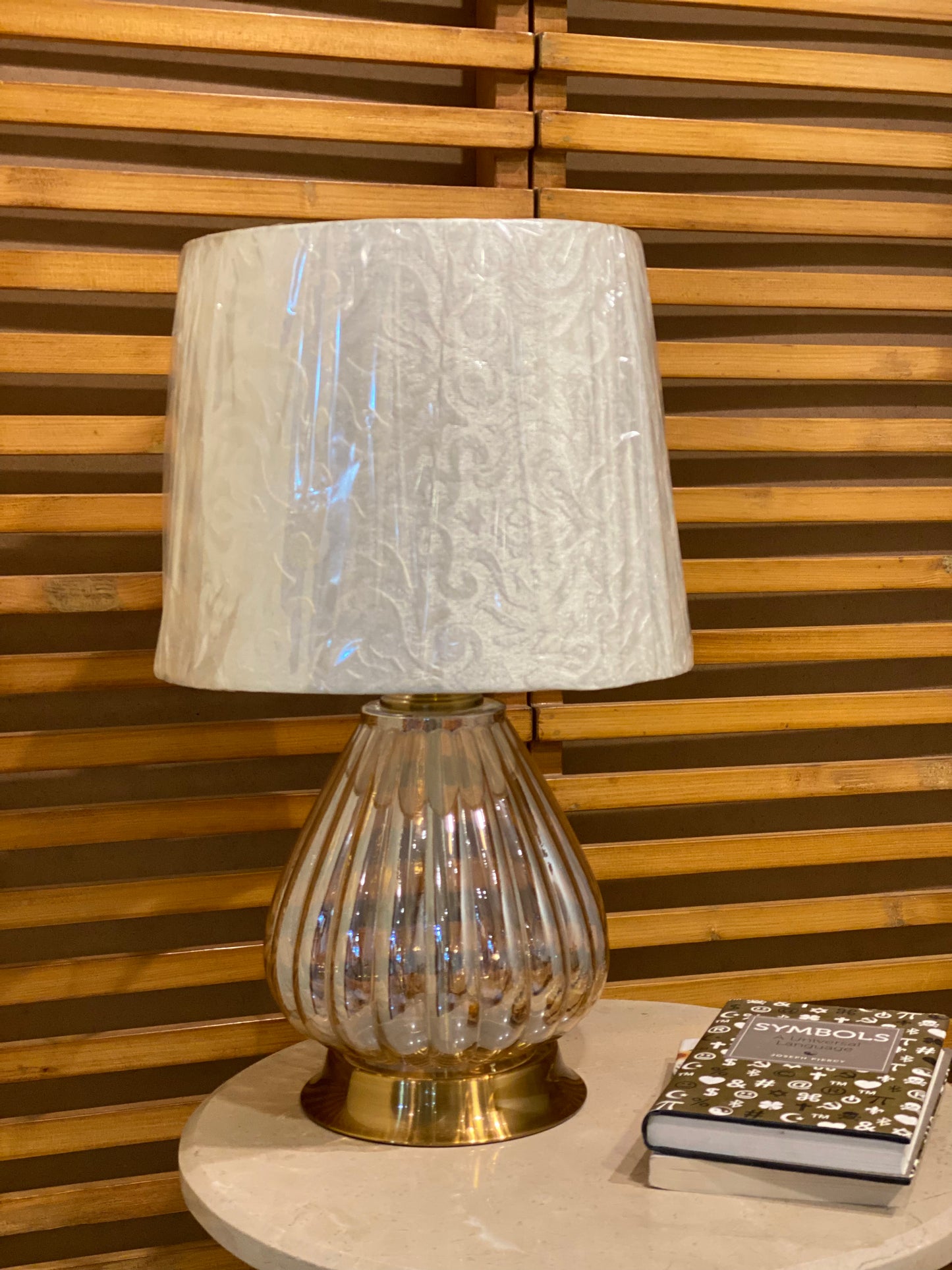 ASPEN Small Glass Table Lamps 20” (Pair)