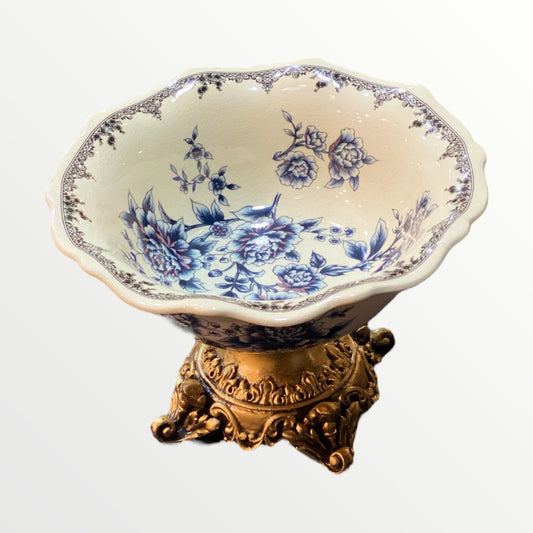 IZNIK White & Blue  Bowl
