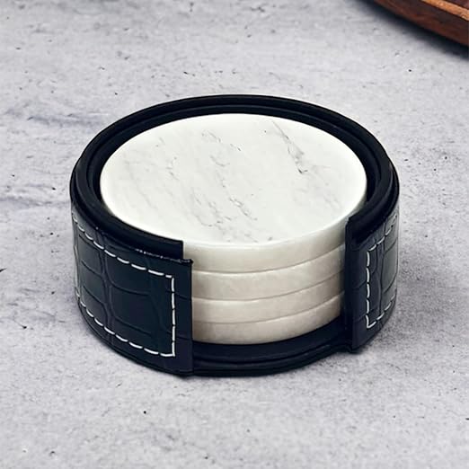 sérénité White Marble Coasters for drinks