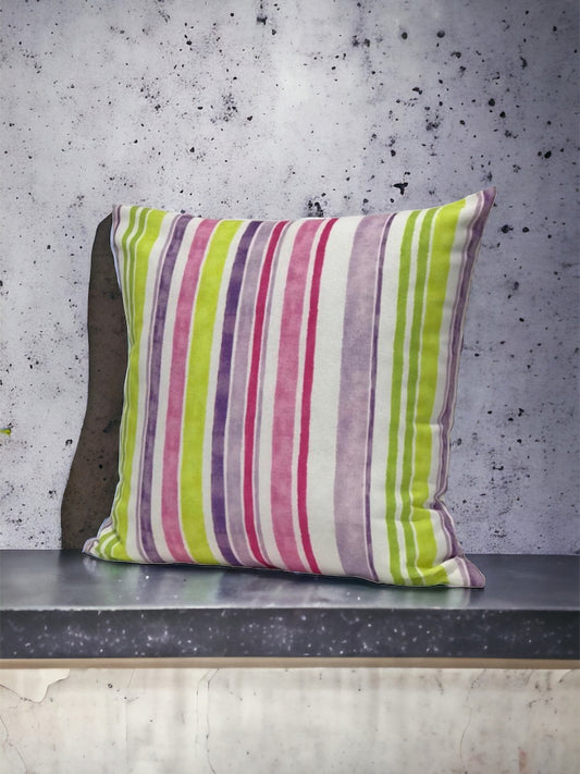 IZNIK Multicolor Stripes Cushion Cover 18"