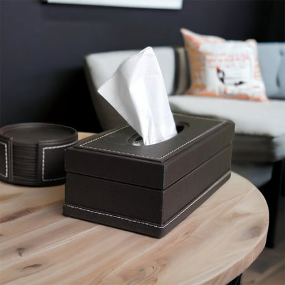 AYDER Tissue Box Cover (Brown)