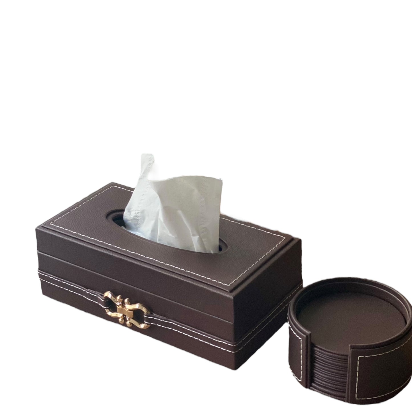 ASPEN Tissue Box Cover (Brown)