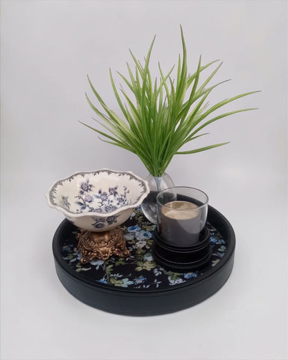 VELORA Round Tray  Black