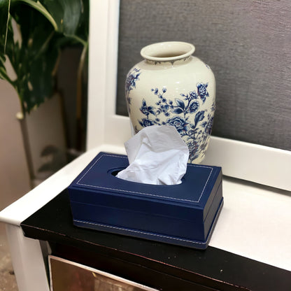 RONDA Tissue Box Cover (Blue)