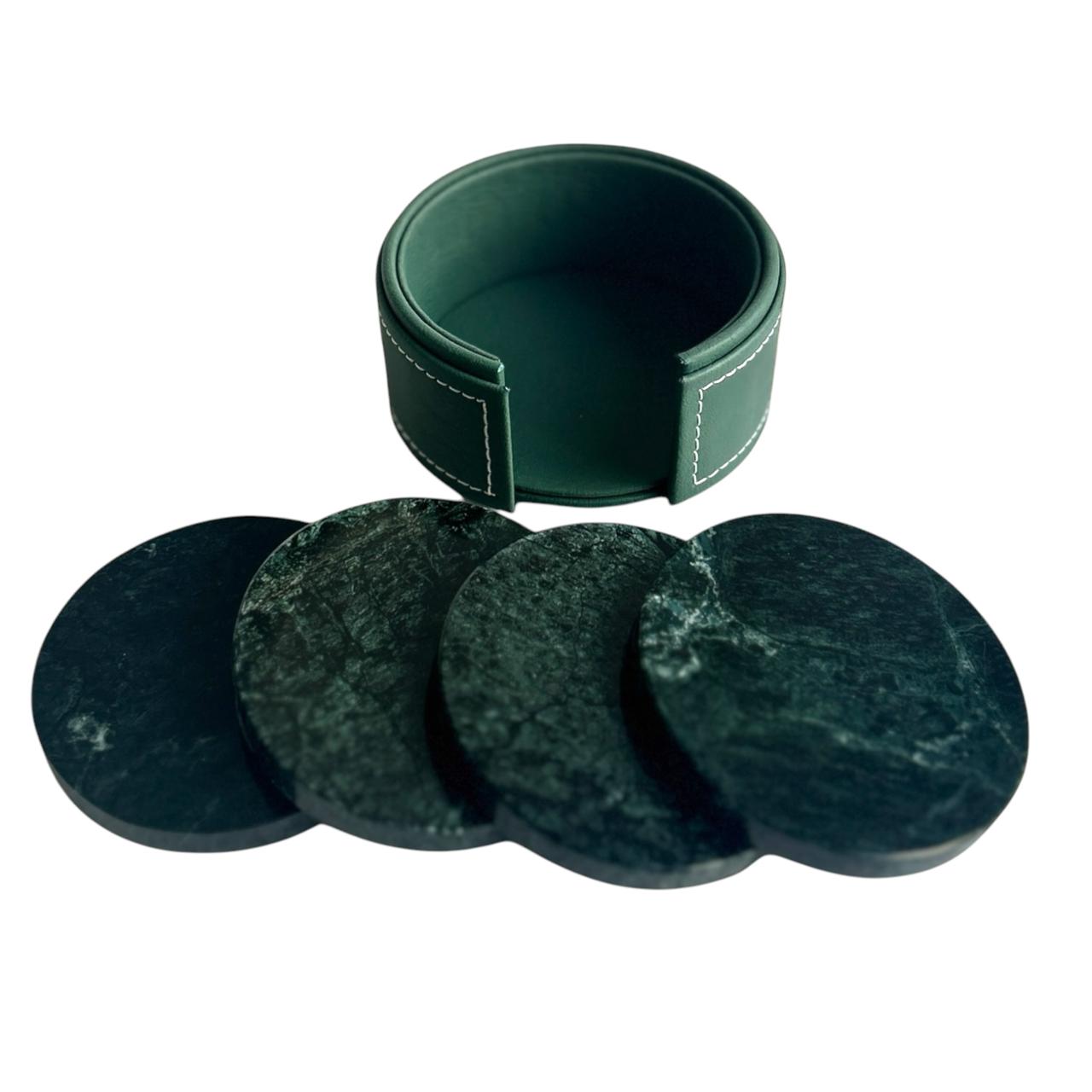 sérénité Green Marble Coasters for drinks