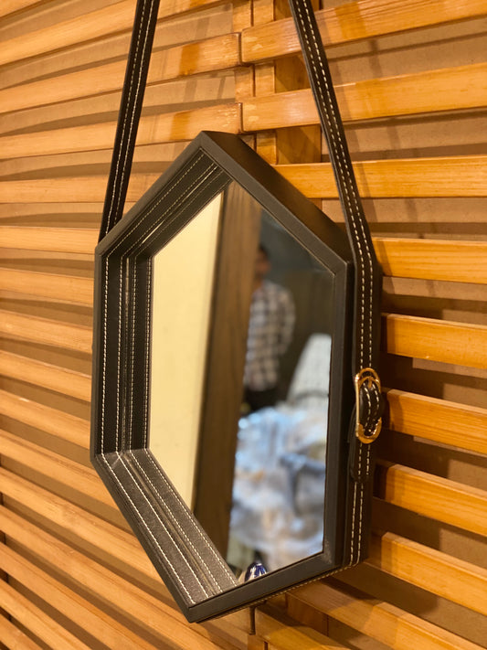 SICILY Mirror Frame With strap (Black)